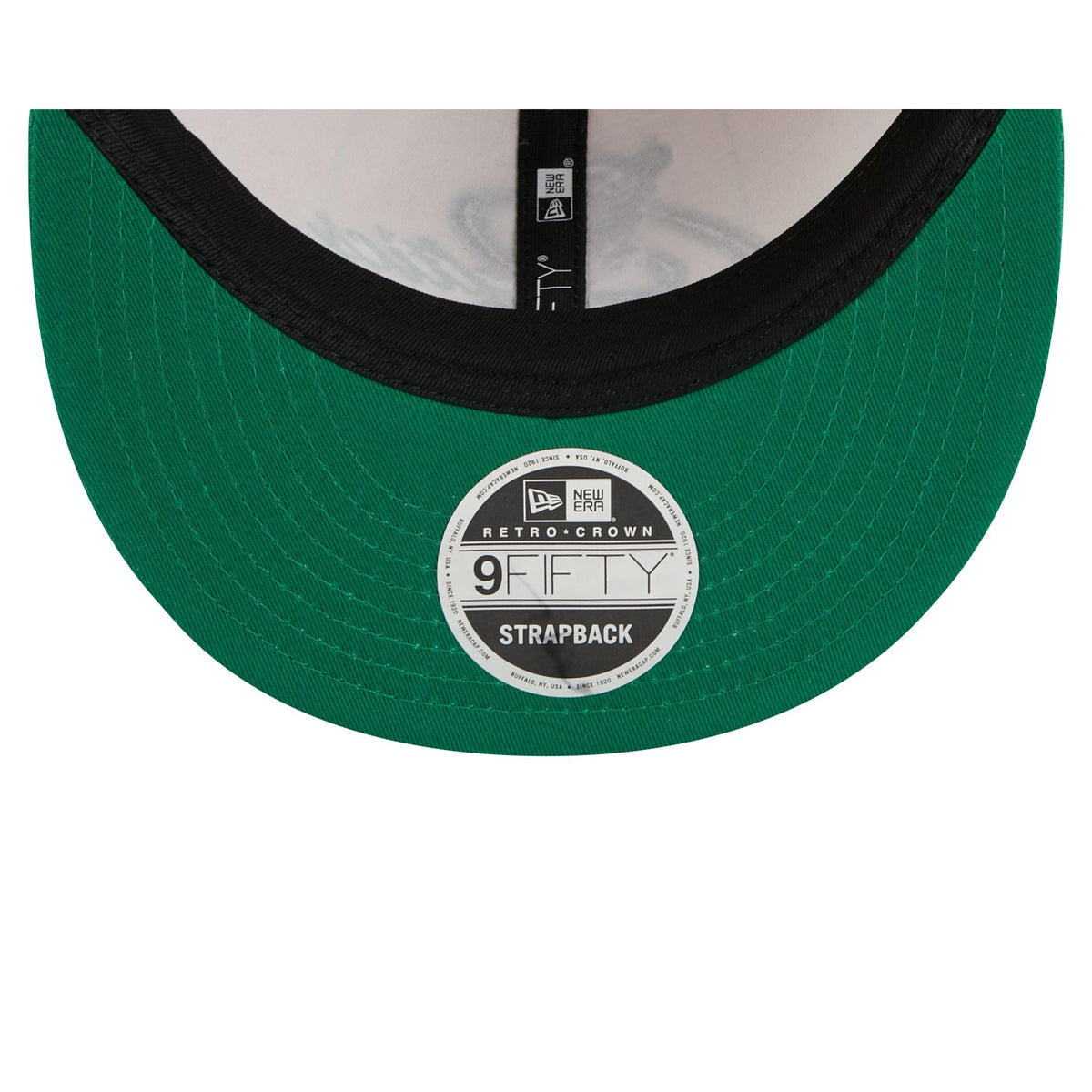 Boston Celtics Pinstripe Script Retro Crown 9FIFTY Adjustable Hat