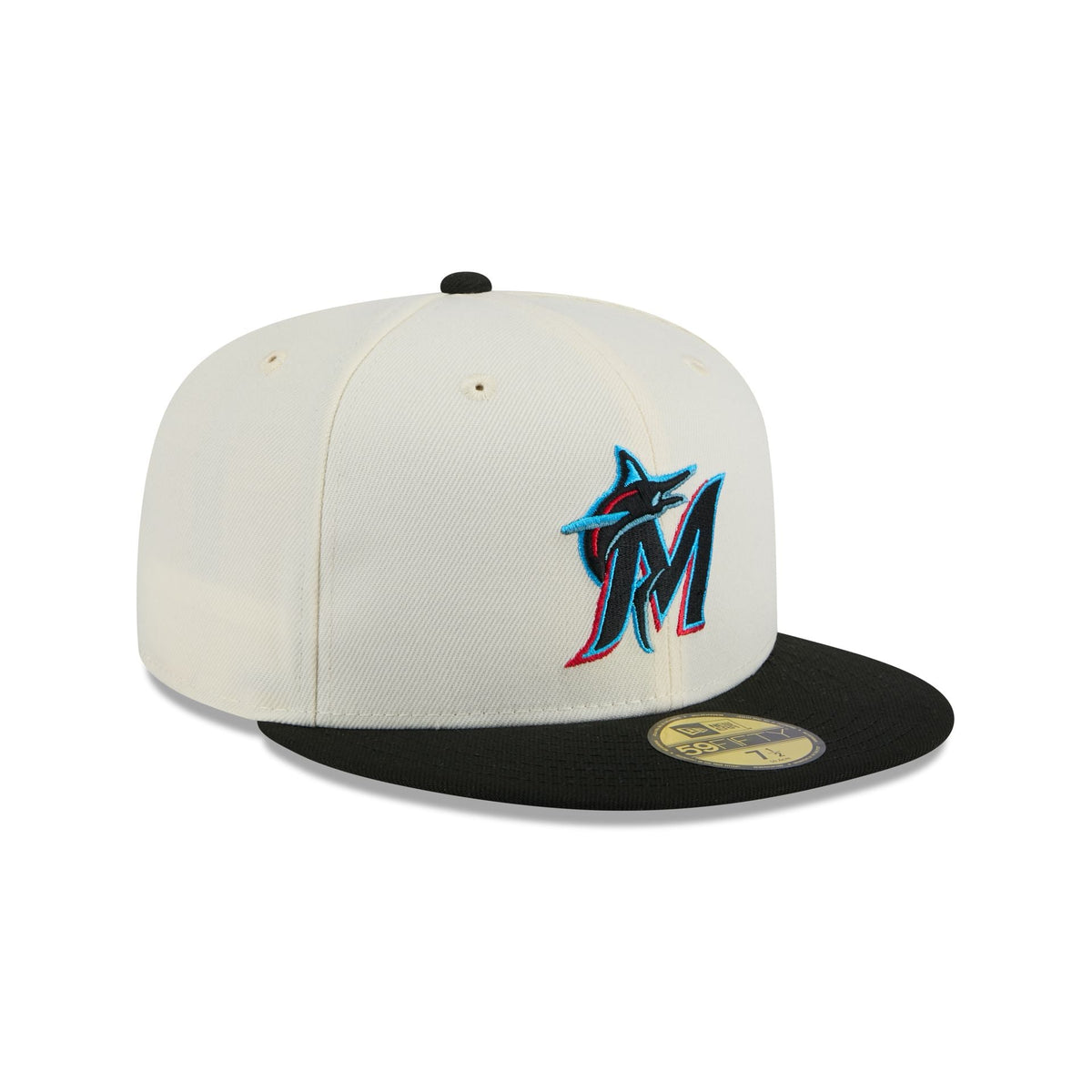 Miami Marlins Chrome 59FIFTY Fitted Hat