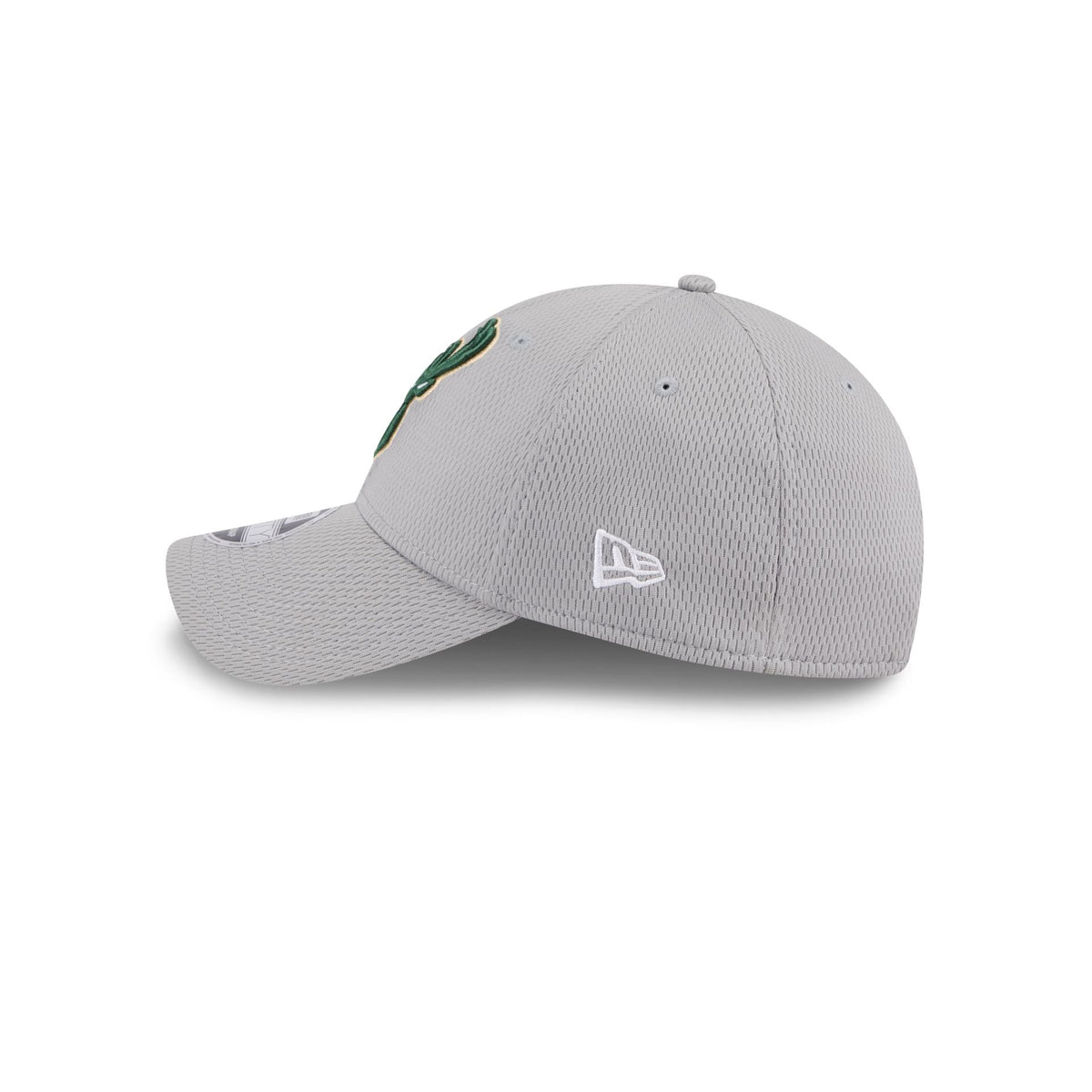 Milwaukee Bucks Gray 9FORTY Stretch-Snap Hat