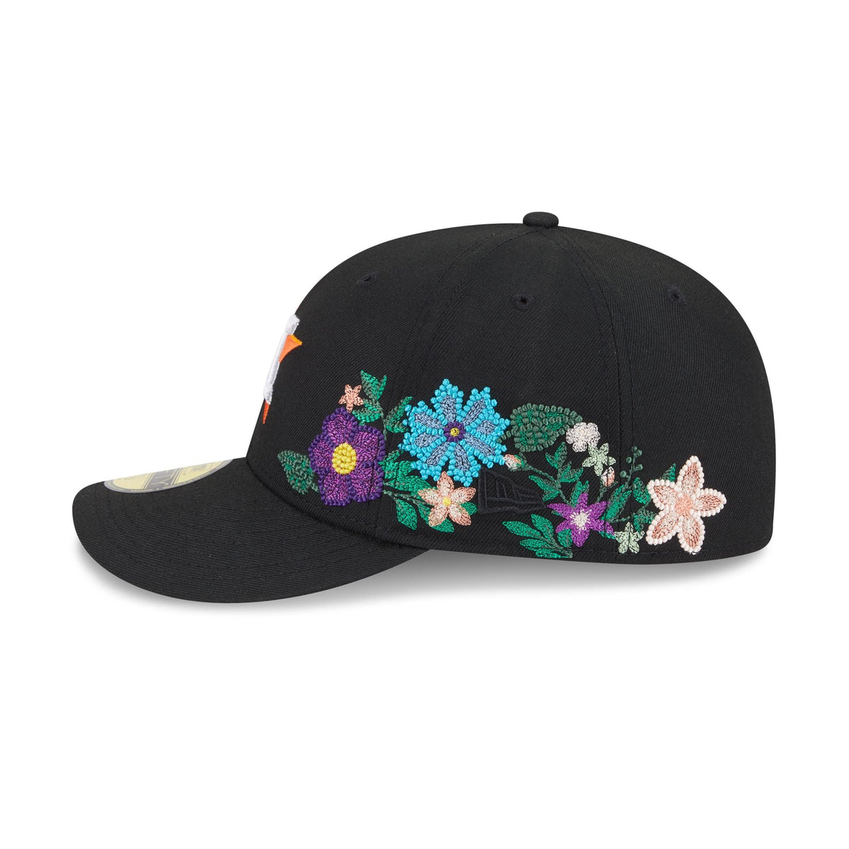 Houston Astros Tonal Florals Black 59FIFTY Fitted Hat