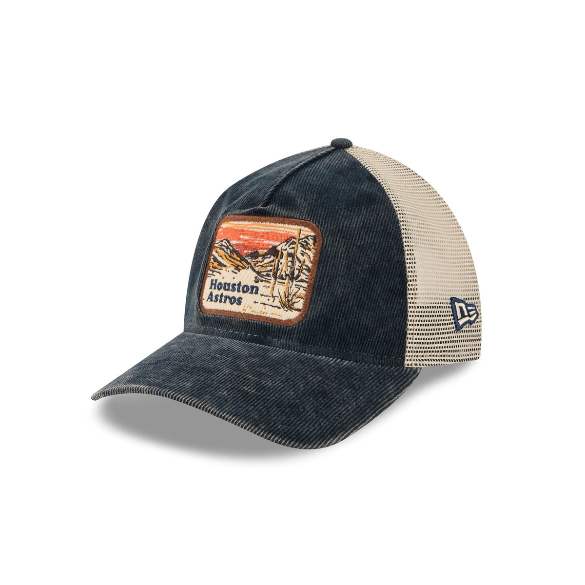 Houston Astros Vintage Landscape 9TWENTY A-Frame Trucker Hat