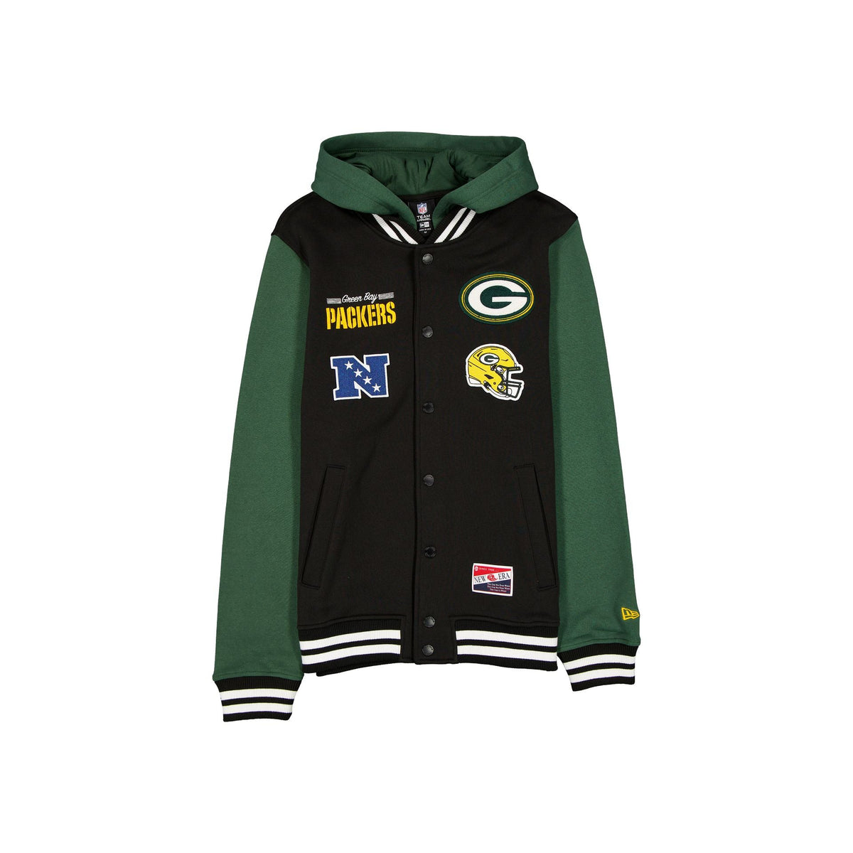Green Bay Packers Throwback Black Jacket