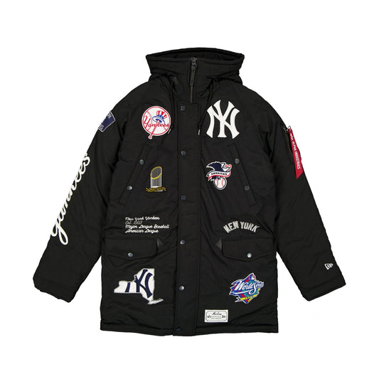Alpha Industries x New York Yankees Black N-3B Parka Jacket