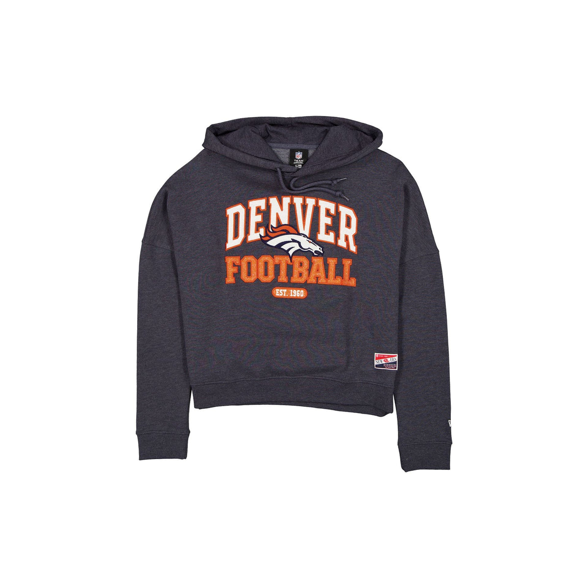 Denver Broncos Throwback Women's Glitter Hoodie
