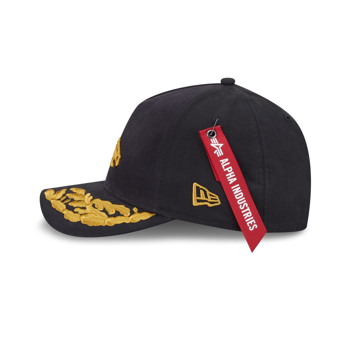 Alpha Industries x Denver Broncos Black 9FORTY M-Crown A-Frame Snapback Hat