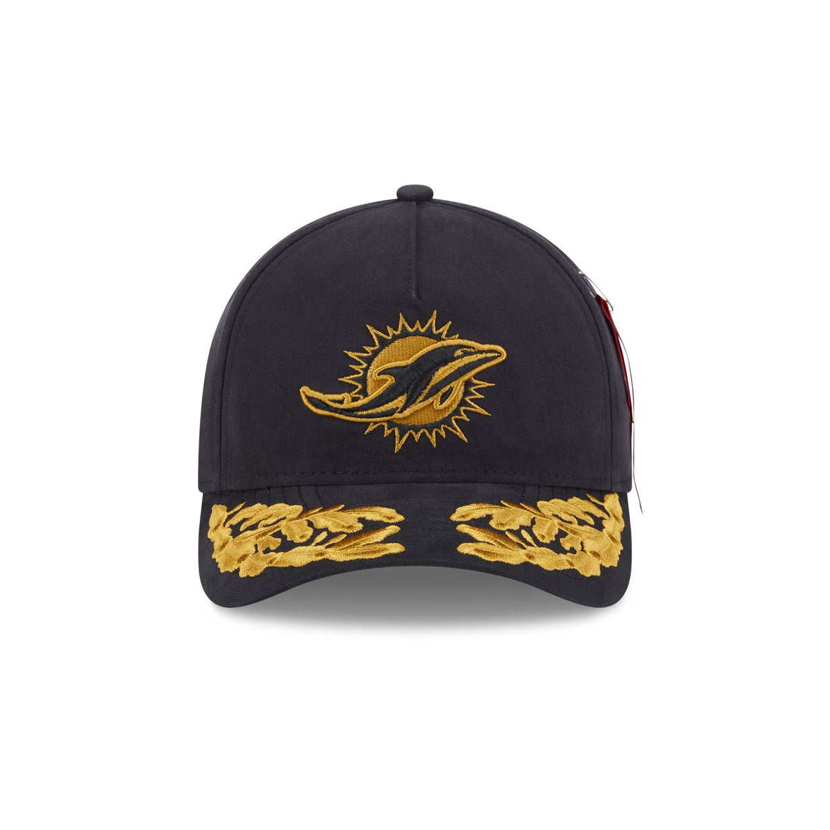Alpha Industries x Miami Dolphins Black 9FORTY M-Crown A-Frame Snapback Hat