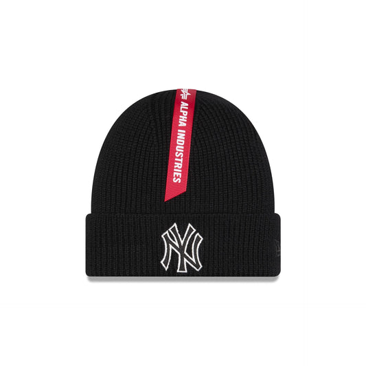 Alpha Industries x New York Yankees Black Cuff Knit Hat