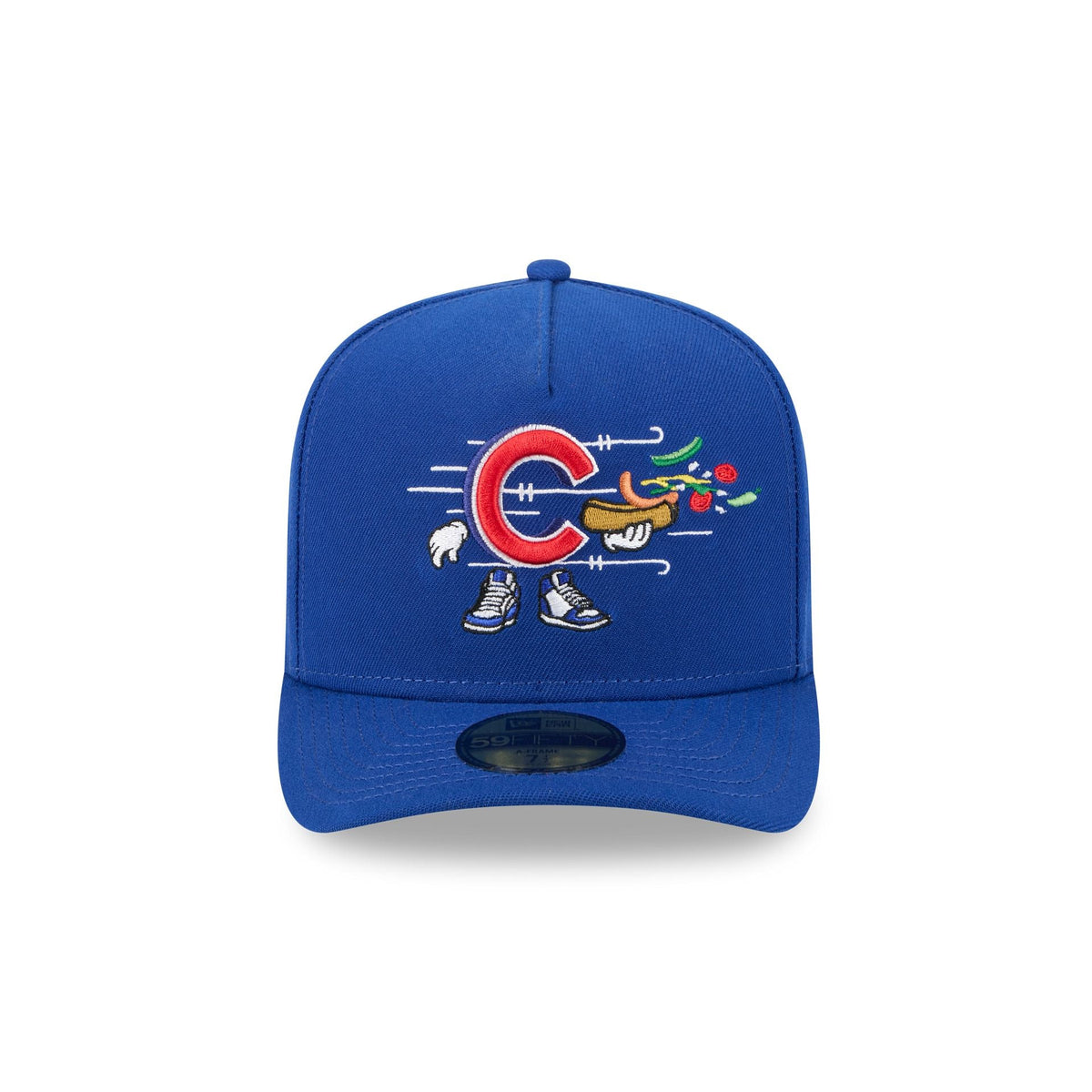 Chicago Cubs Cartoon 59FIFTY A-Frame Fitted Hat