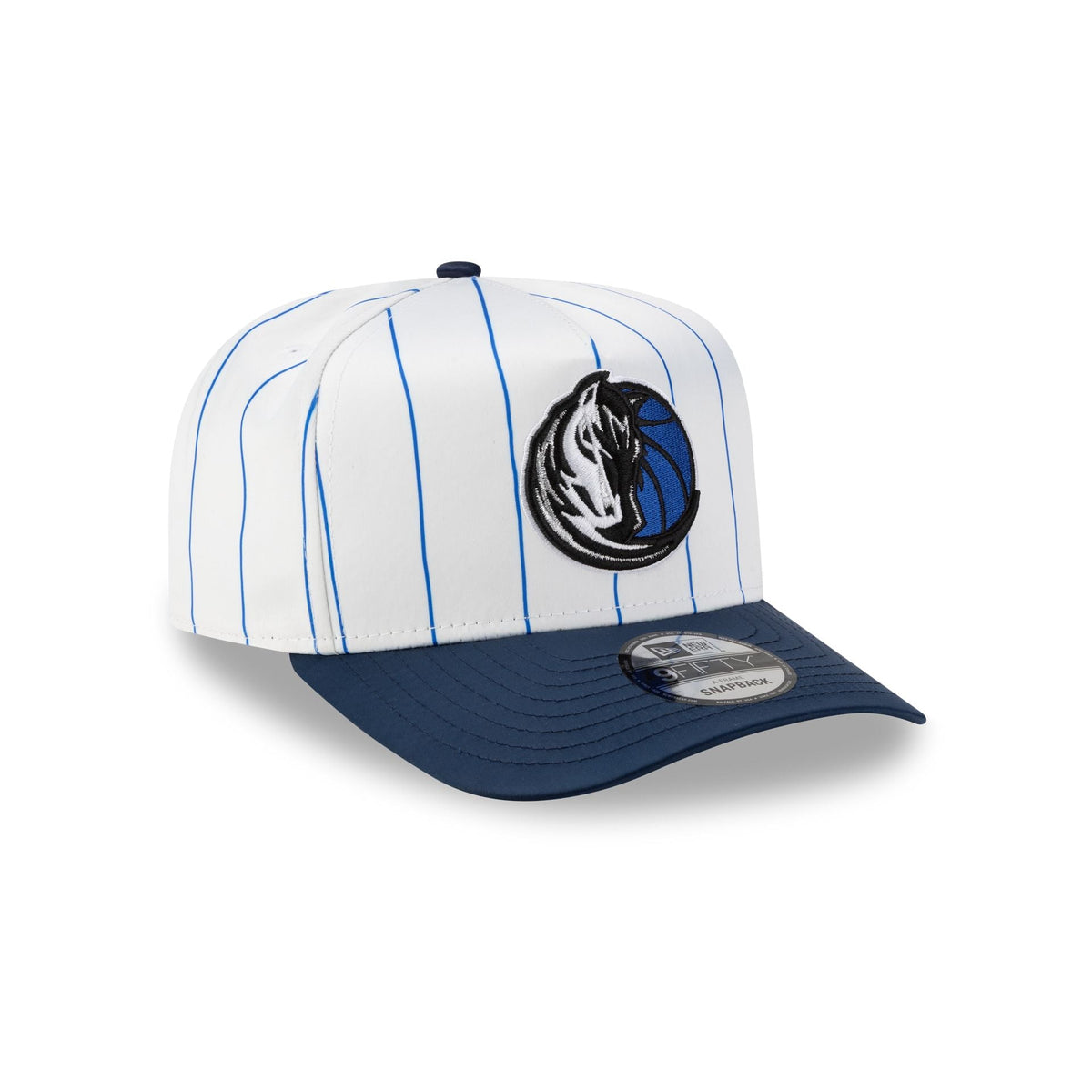 Dallas Mavericks Satin Pinstripe 9FIFTY A-Frame Snapback Hat
