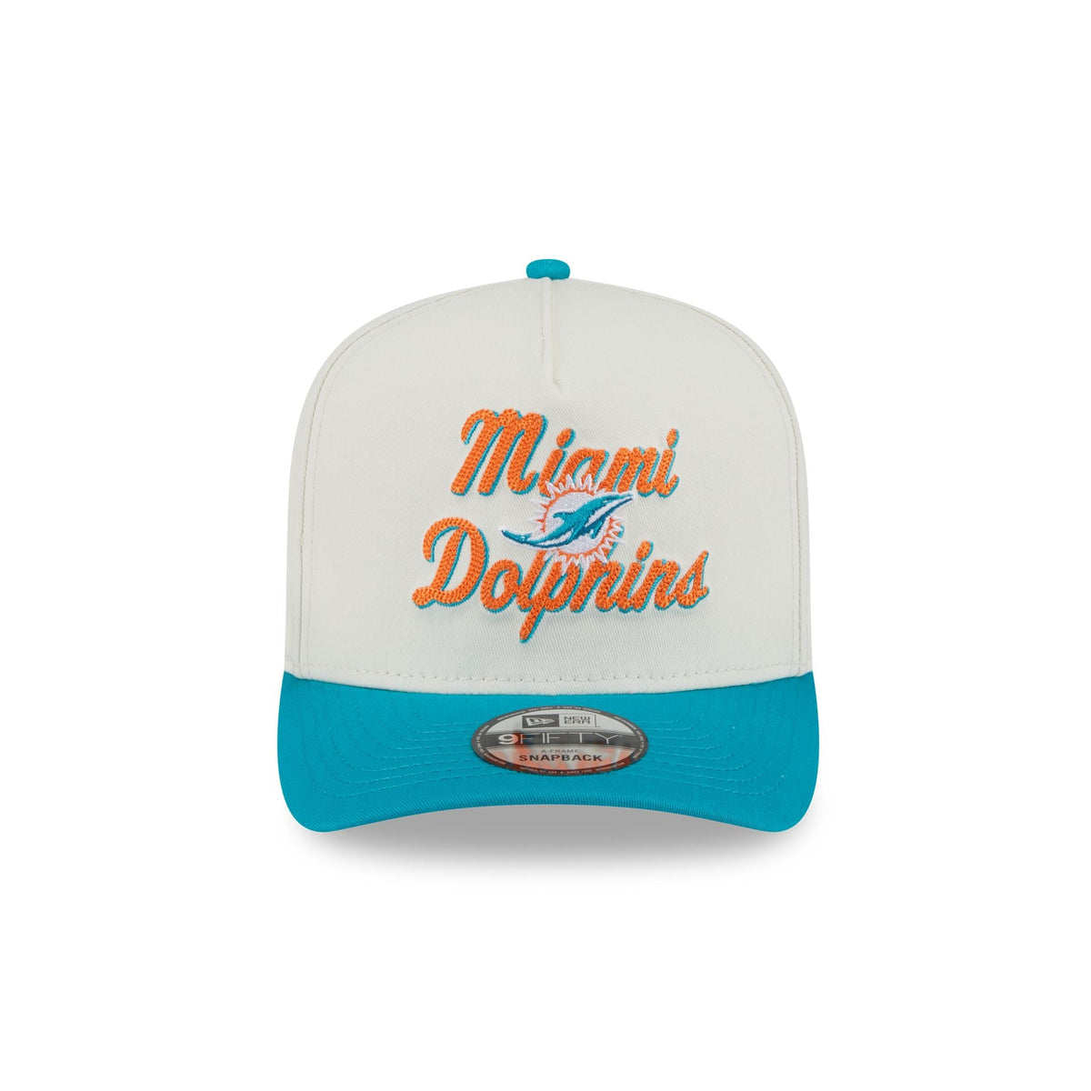 Miami Dolphins Chainstitch 9FIFTY A-Frame Snapback Hat