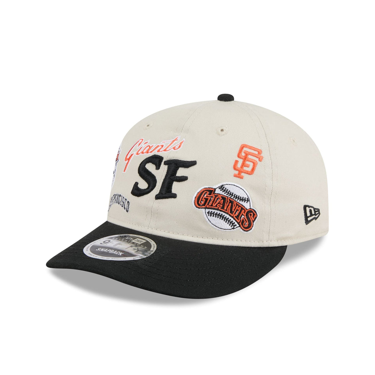 San Francisco Giants Scattered Patches Retro Crown 9FIFTY Snapback Hat