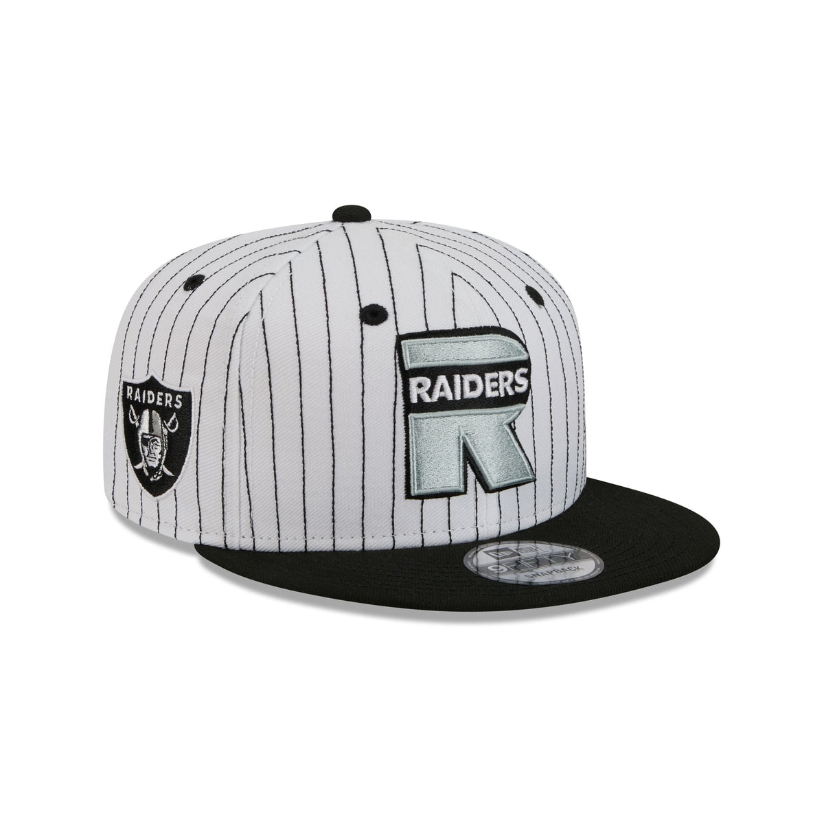 Las Vegas Raiders Deceptor Pinstripe 9FIFTY Snapback Hat
