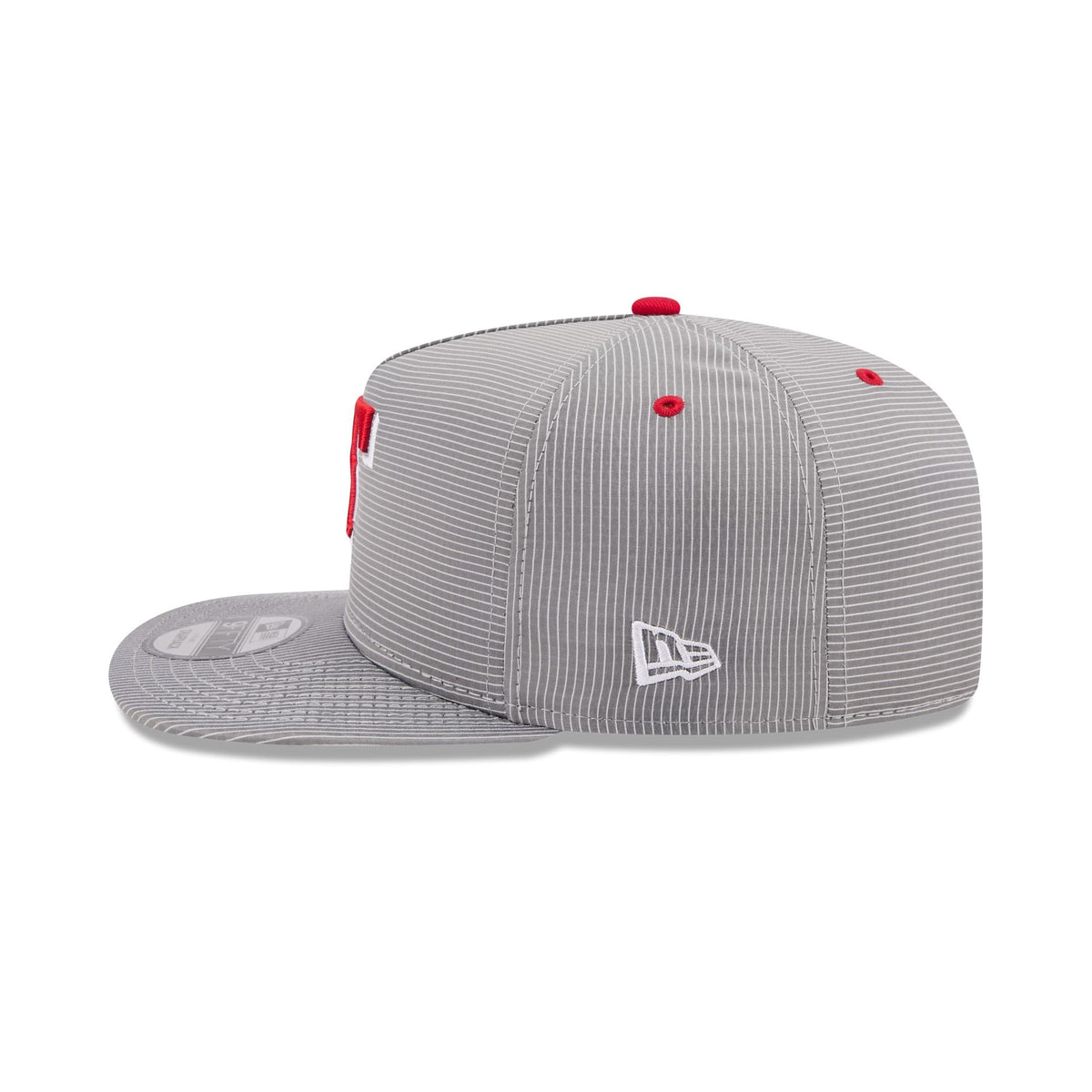 Texas Rangers Pinstripe Ripstop 9FIFTY A-Frame Snapback Hat