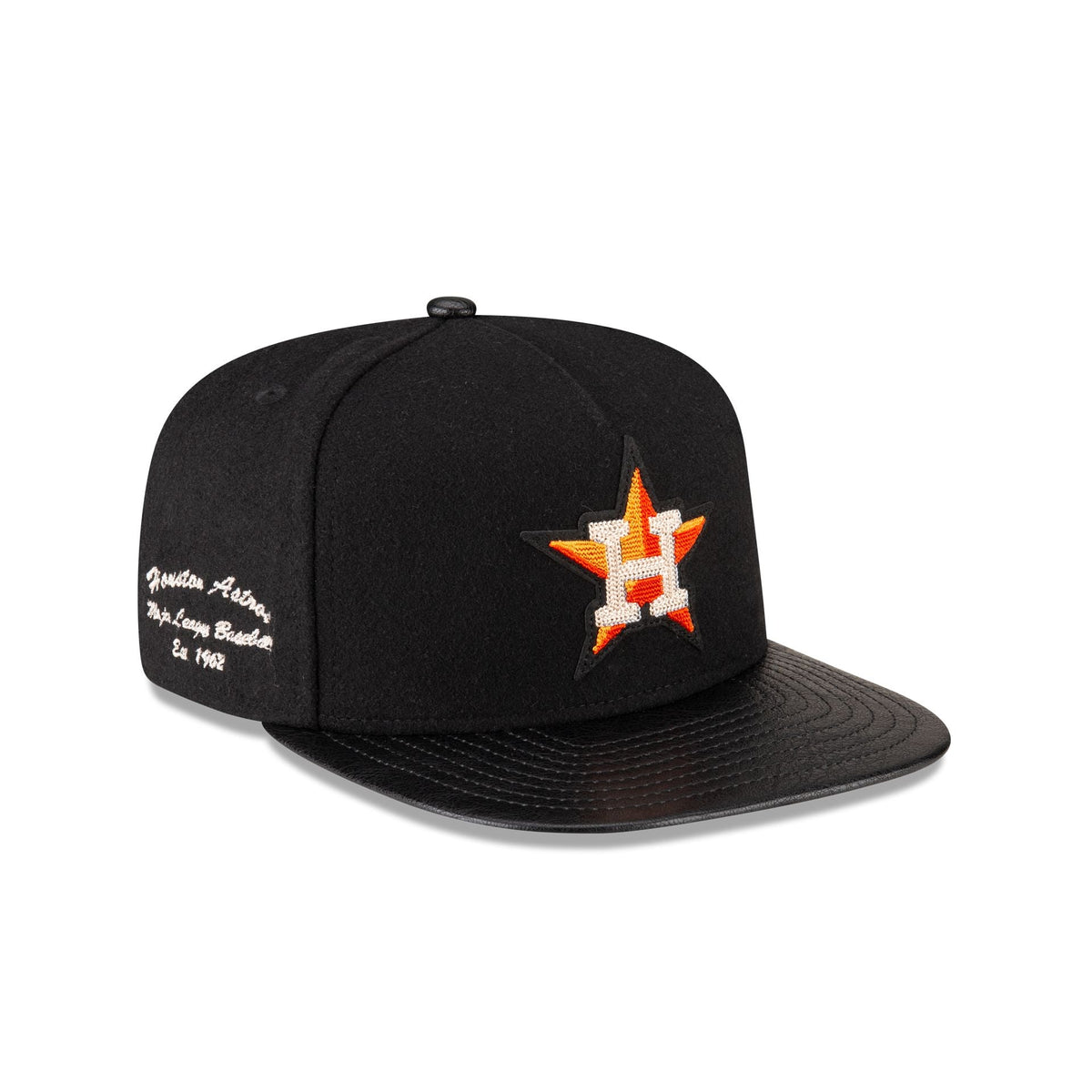 Houston Astros Wool Letterman 9FIFTY A-Frame Snapback Hat