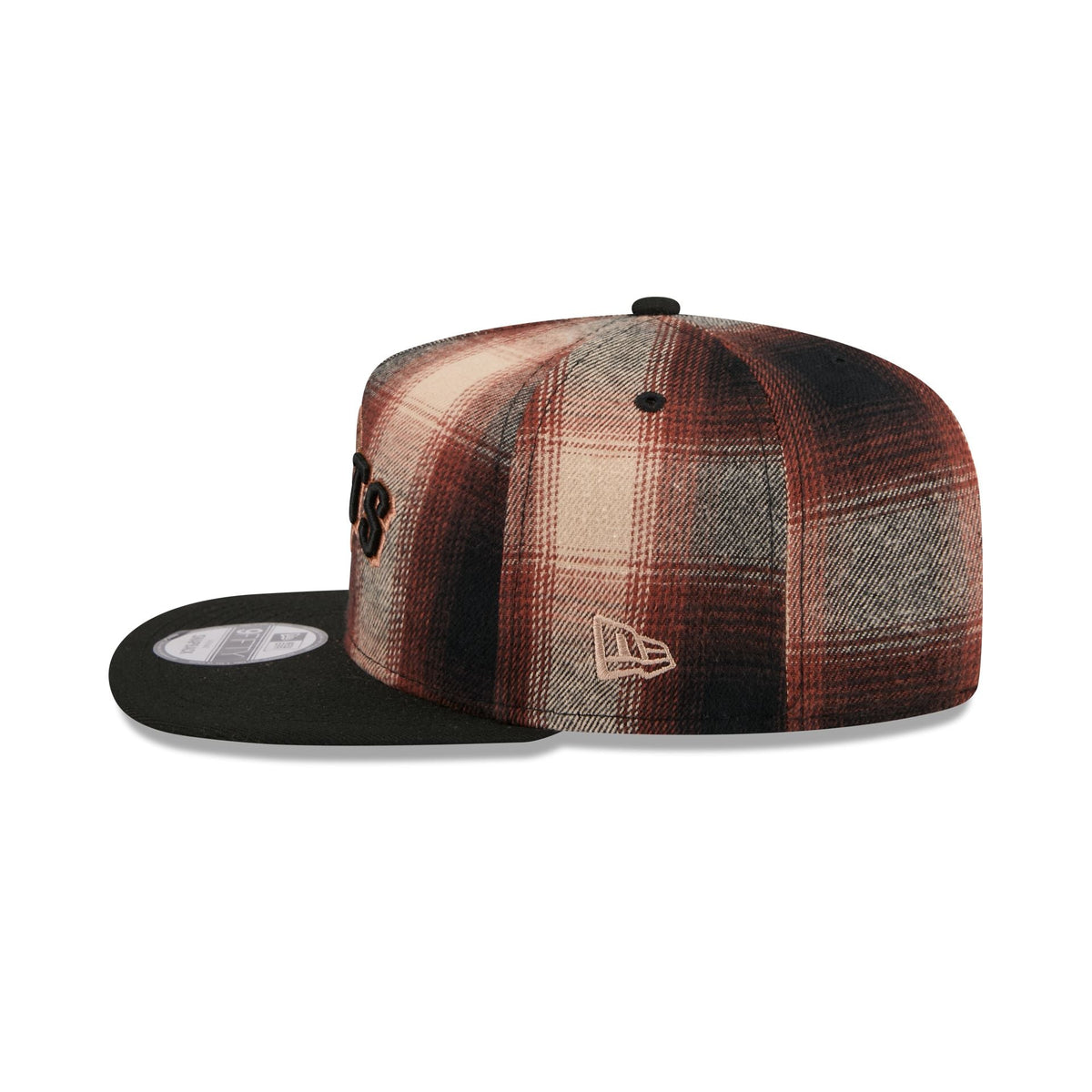 San Francisco Giants Grunge Plaid 9FIFTY A-Frame Adjustable Hat