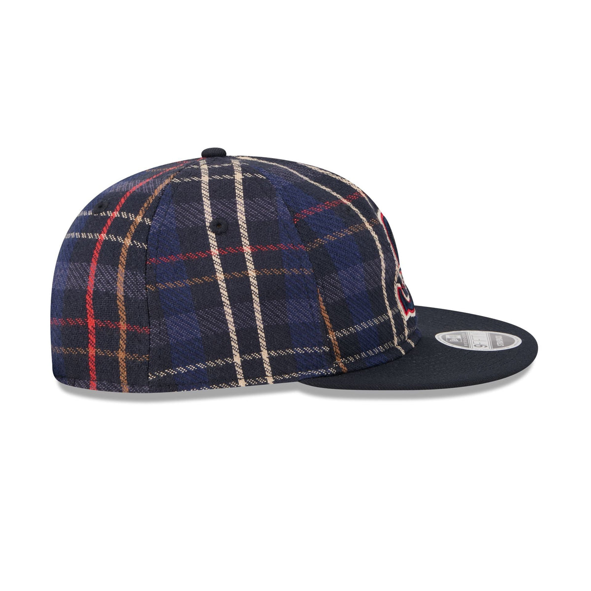 Seattle Mariners Grunge Plaid Retro Crown 9FIFTY Adjustable Hat