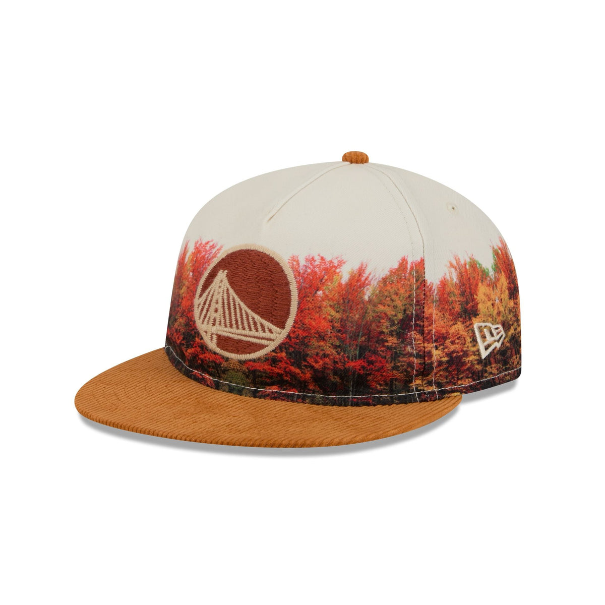 Golden State Warriors Fall Forest Retro Crown 9FIFTY Adjustable Hat