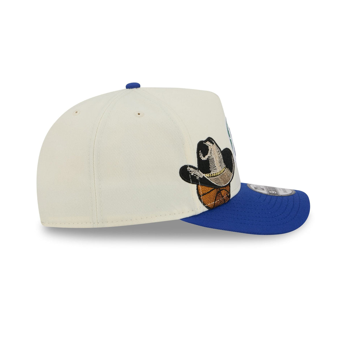 Dallas Mavericks 1970-2000 Hardwood Classics Chrome White 9FIFTY A-Frame Snapback Hat