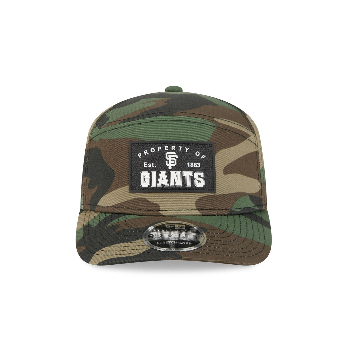 San Francisco Giants Property of Patch Camo Split Panel 9SEVENTY Stretch-Snap Hat