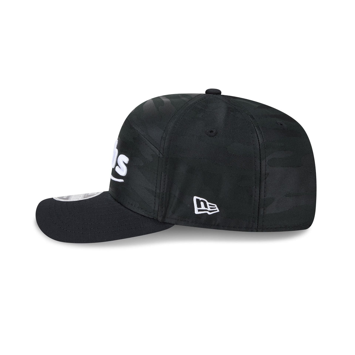 Chicago Cubs Black Camo Split Panel 9SEVENTY Stretch-Snap Hat