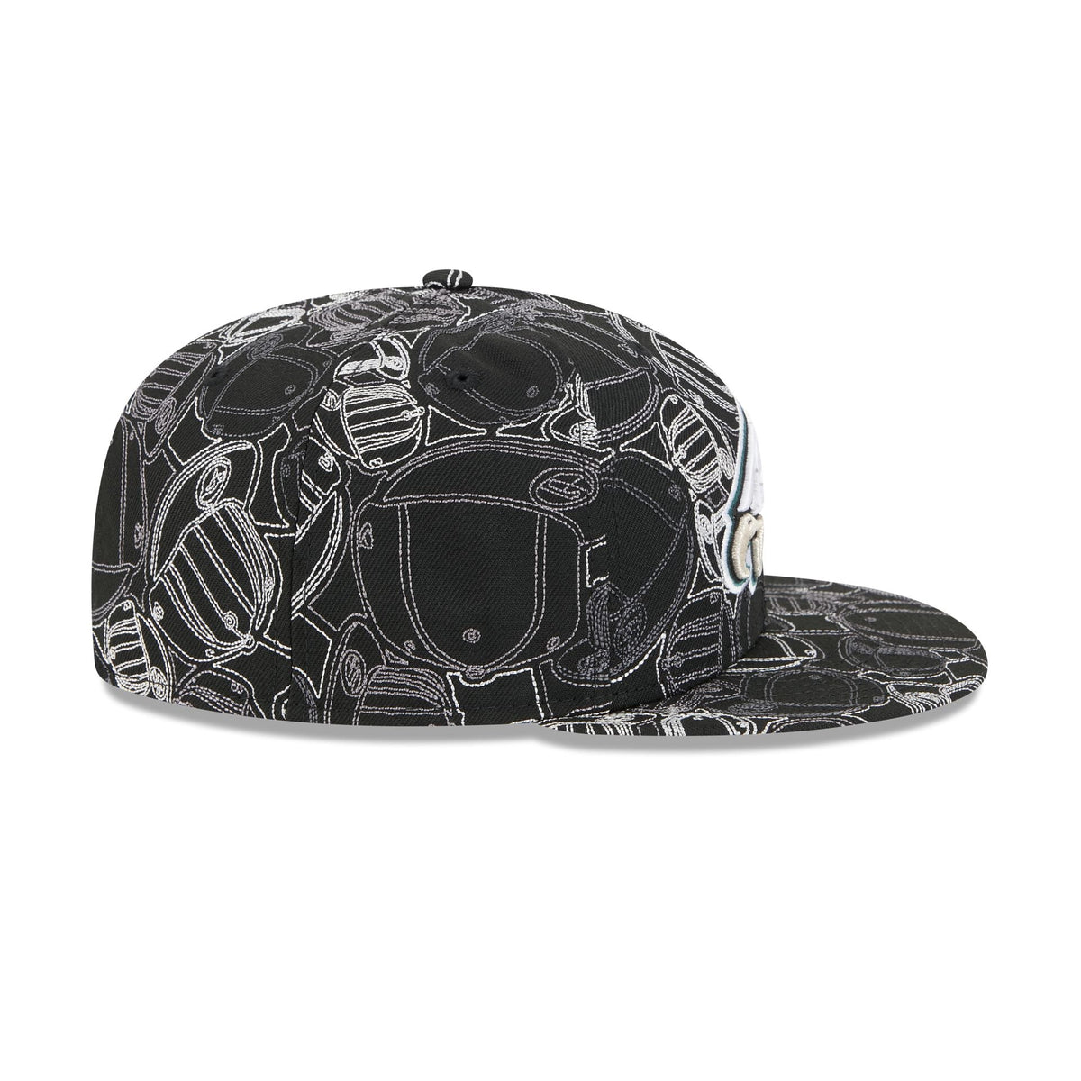 Philadelphia Eagles Cap Scramble 59FIFTY Fitted Hat