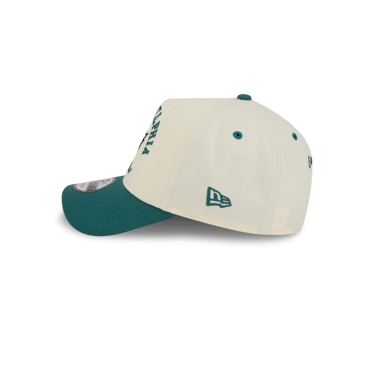 Philadelphia Eagles Chrome White Arched 9FORTY A-Frame Snapback Hat