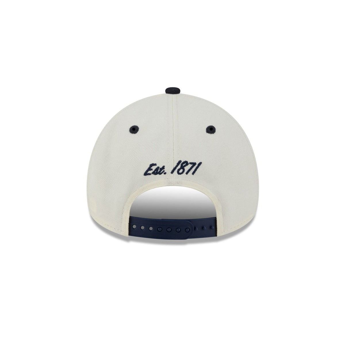 Atlanta Braves Chrome White Arched 9FORTY A-Frame Snapback Hat