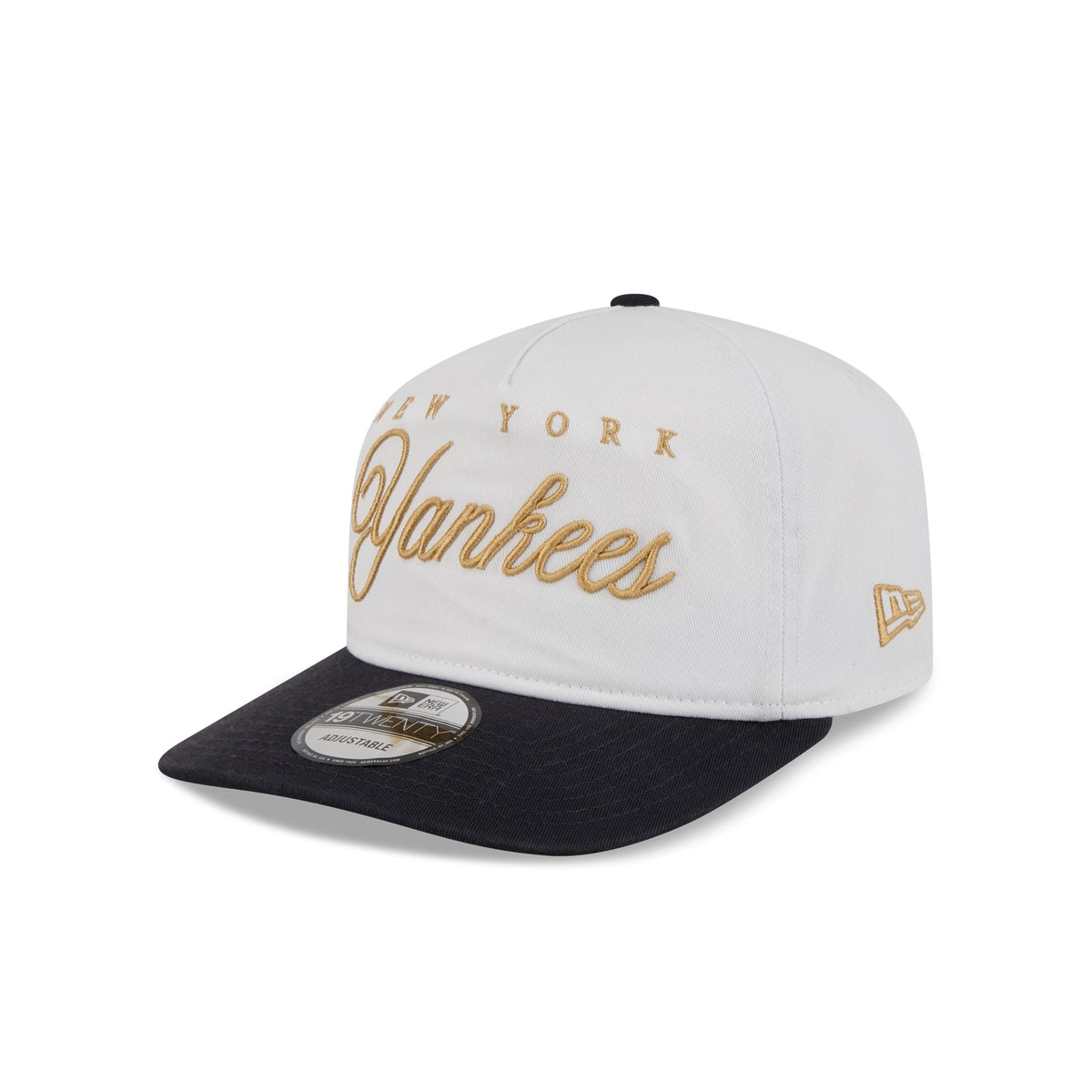 New York Yankees Gold Scripted 19TWENTY Adjustable Hat