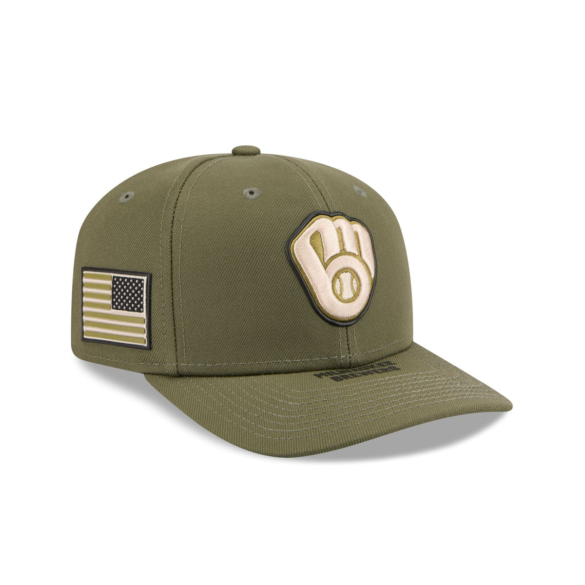 Milwaukee Brewers Armed Forces Day 2026 9SEVENTY Stretch-Snap Hat