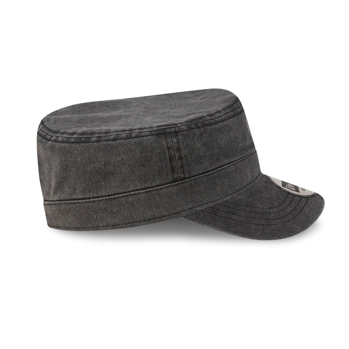 Atlanta Braves Pigment Dye Black Military Cap