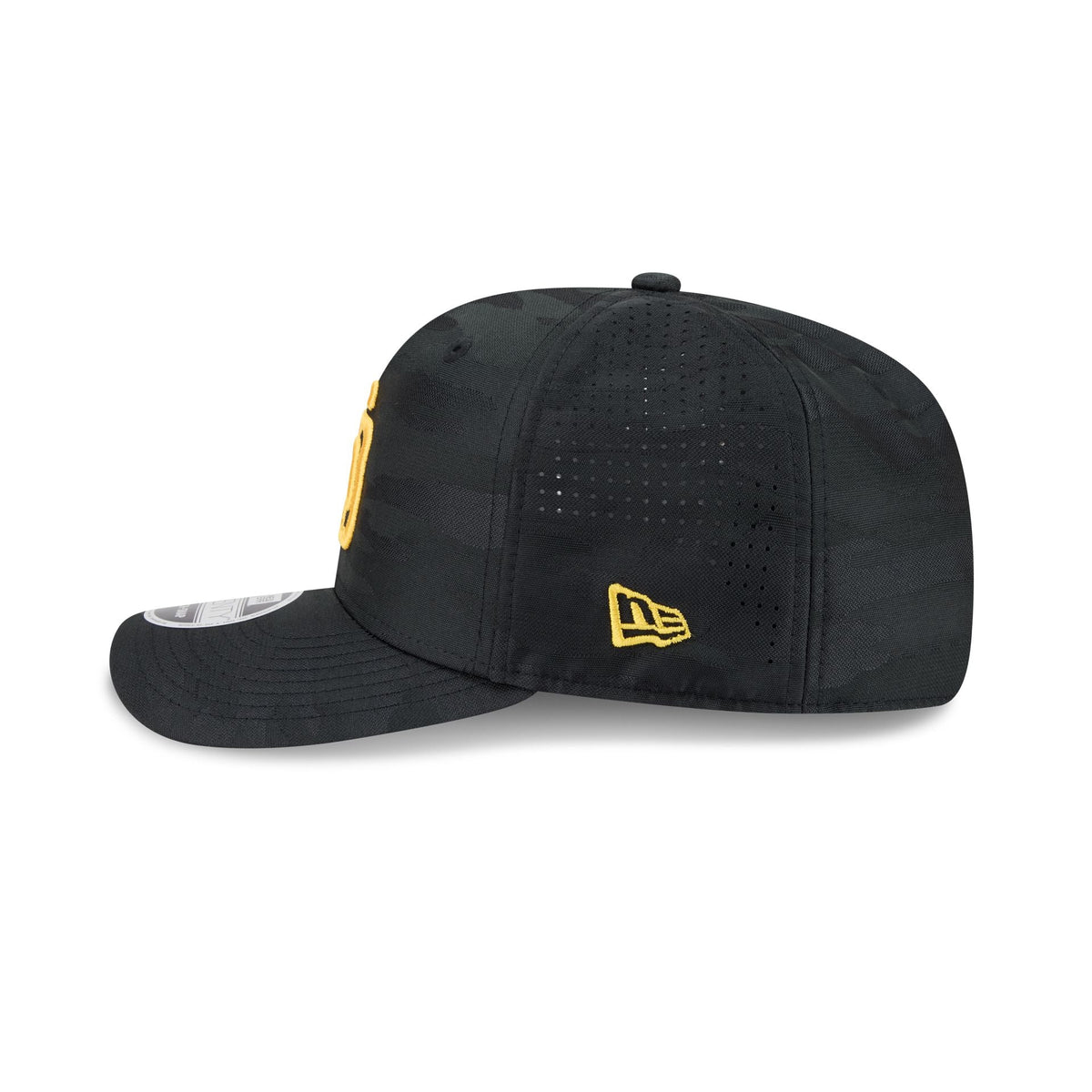 San Diego Padres Black Camo Performance 9SEVENTY Stretch-Snap Hat
