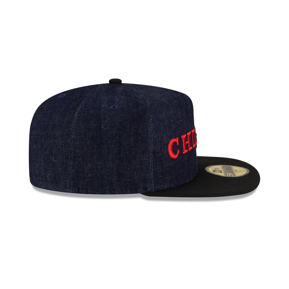 Chicago Bulls Navy Denim 59FIFTY A-Frame Fitted Hat