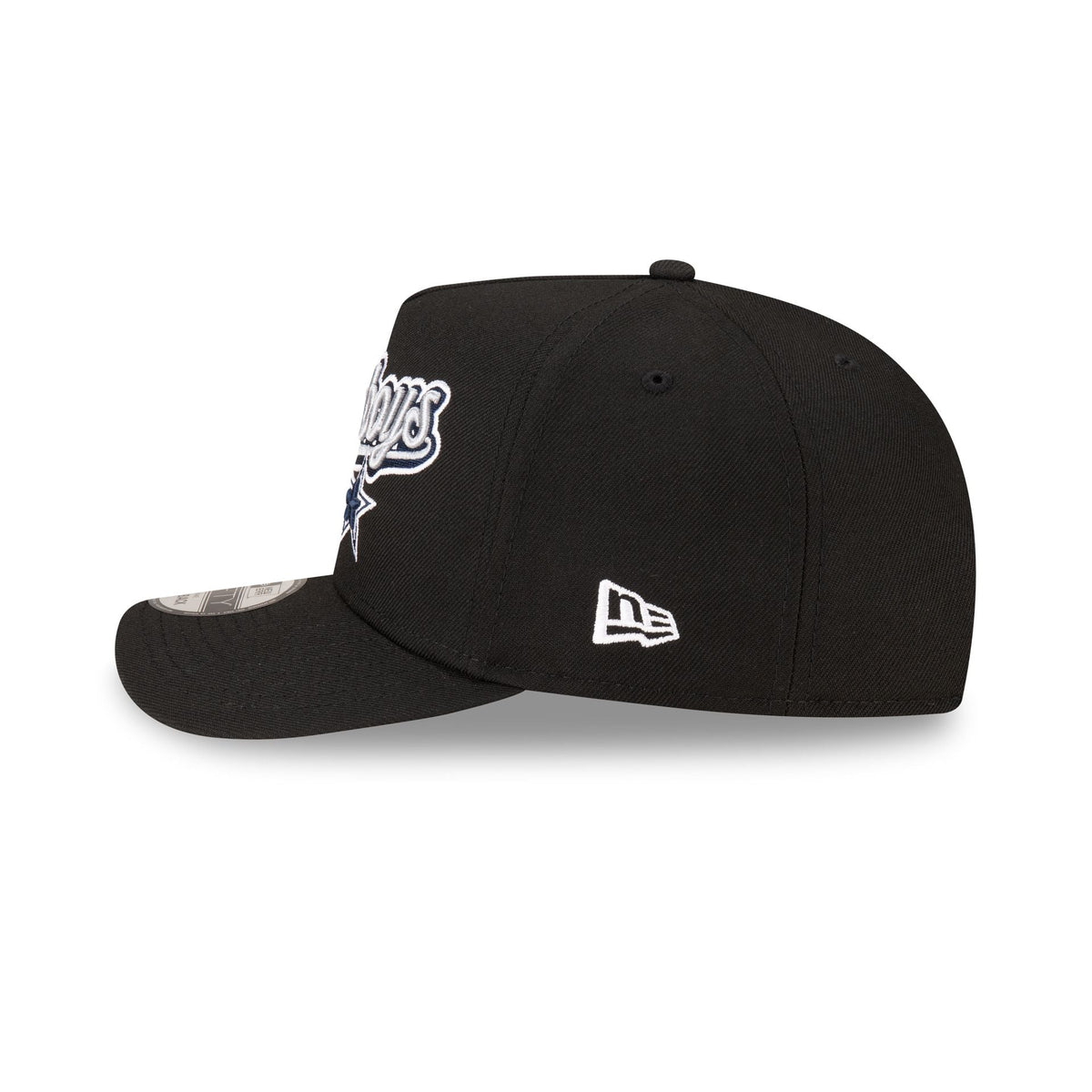 Born x Raised x Dallas Cowboys Script Black 9FIFTY A-Frame Snapback Hat