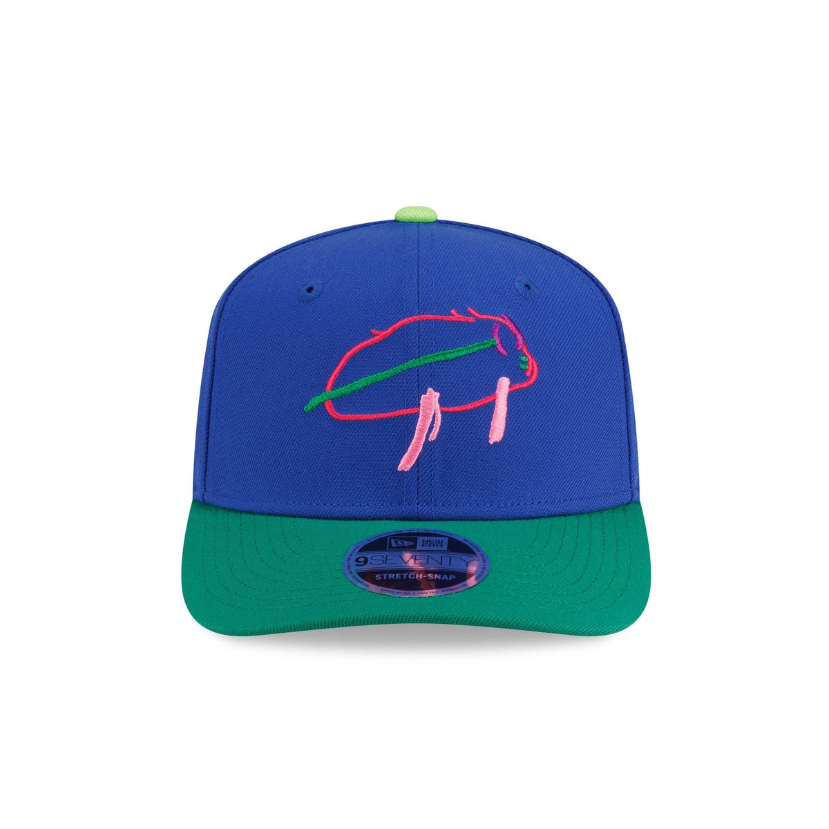 Buffalo Bills Billustration by Caleb 9SEVENTY Stretch-Snap Hat