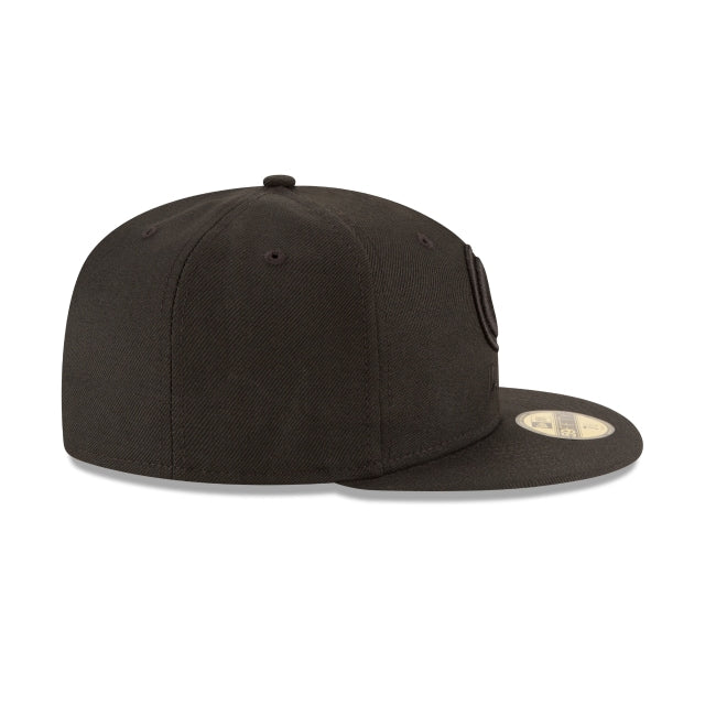 Green Bay Packers Black On Black 59FIFTY Fitted Hat