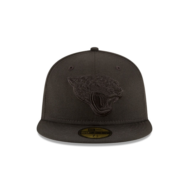 Jacksonville Jaguars Black On Black 59FIFTY Fitted Hat