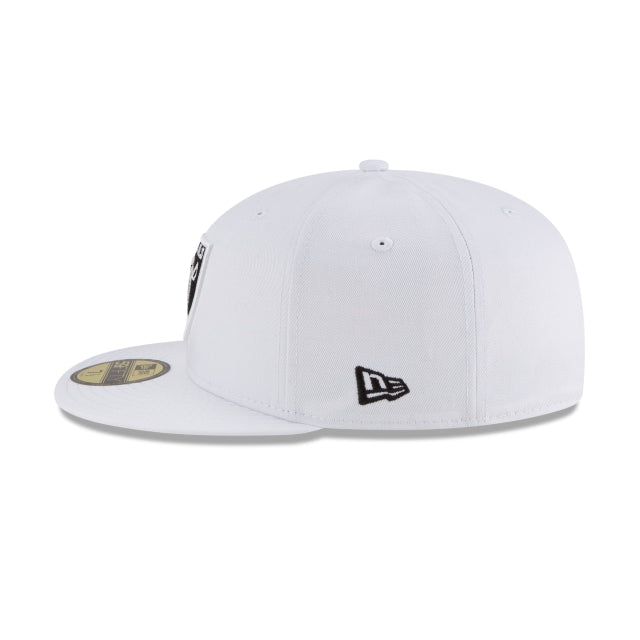 Las Vegas Raiders White 59FIFTY Fitted Hat