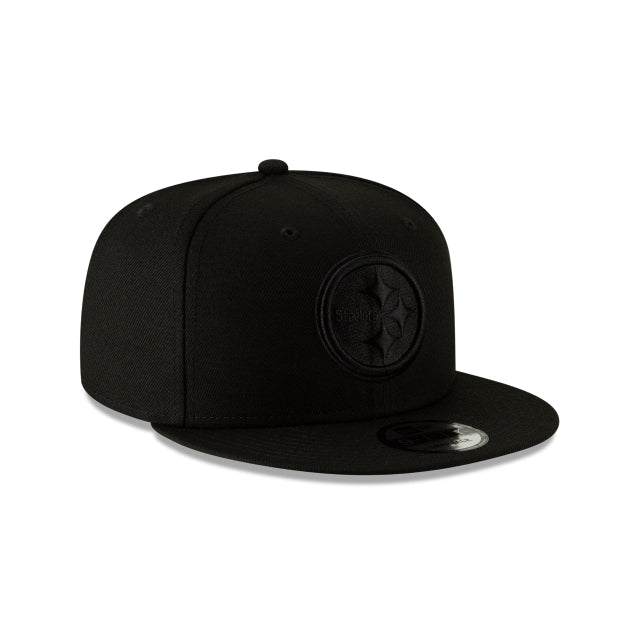 Pittsburgh Steelers Black On Black 9FIFTY Snapback Hat