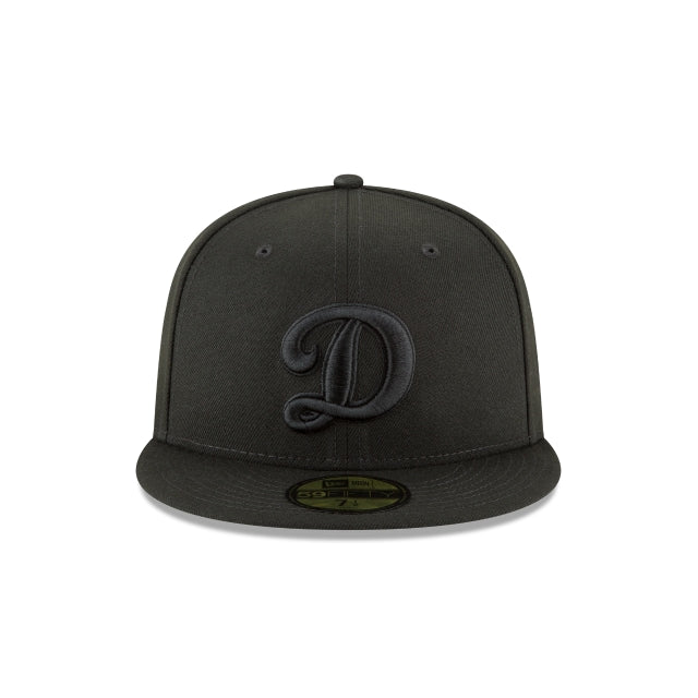 Los Angeles Dodgers Blackout Basic 59FIFTY Fitted Hat