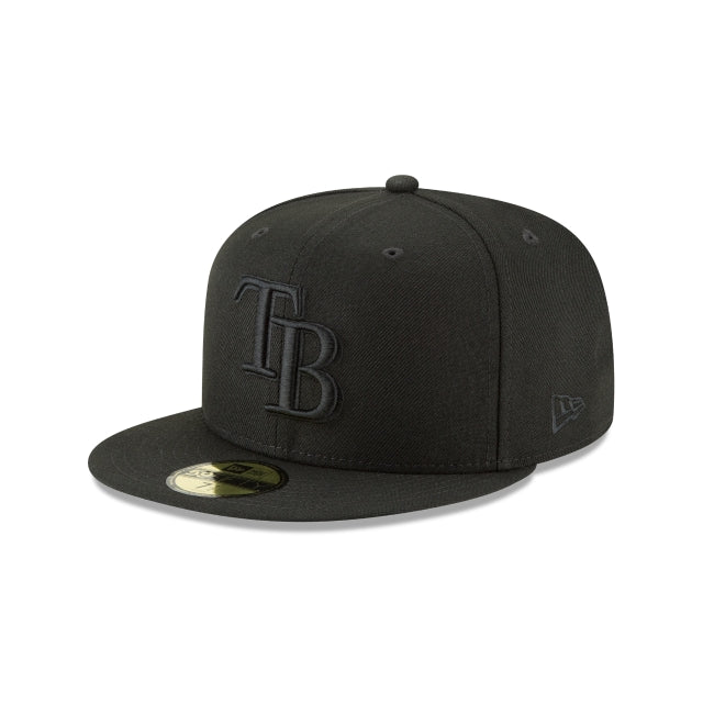 Tampa Bay Rays Blackout Basic 59FIFTY Fitted Hat