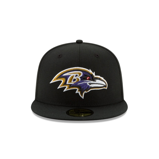 Baltimore Ravens Black 59FIFTY Fitted Hat